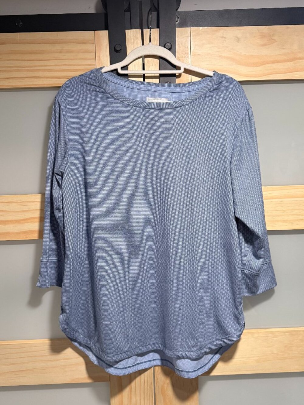 Women's Columbia PFG Omni-Wick 3/4 Sleeve Top Blue Size L